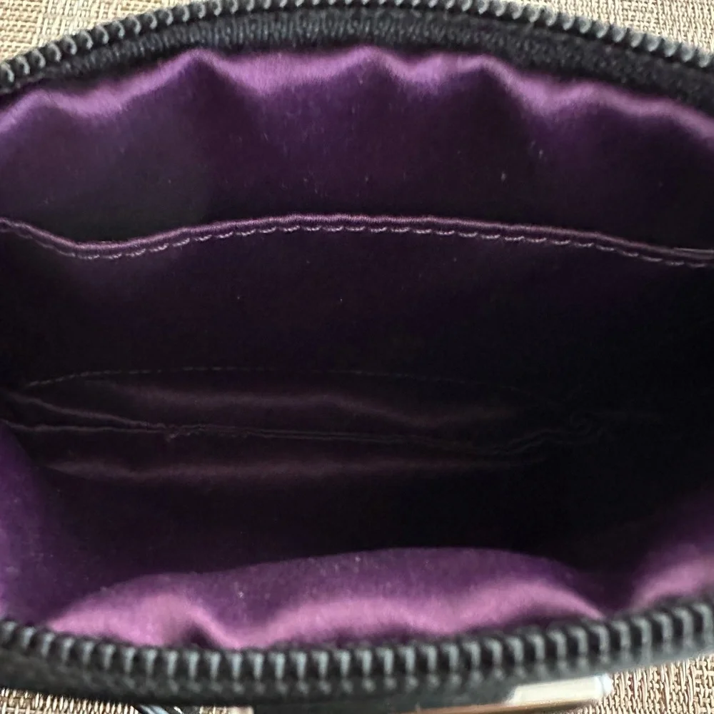 NWT Coach Leather Pleated Medium Wristlet - Black - Picture 2 of 8